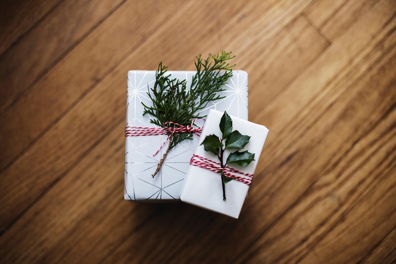Upcycled gift wrap